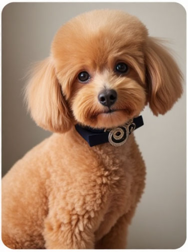 Poodle Anime Character - Playful Performer