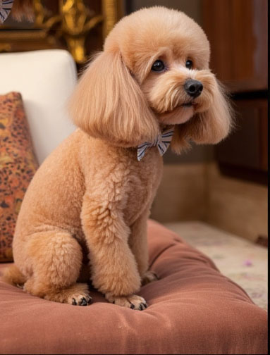 Poodle Anime Character - Joyful Spirit