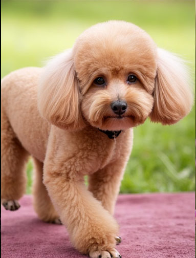Poodle Anime Character - Elegant Aristocrat